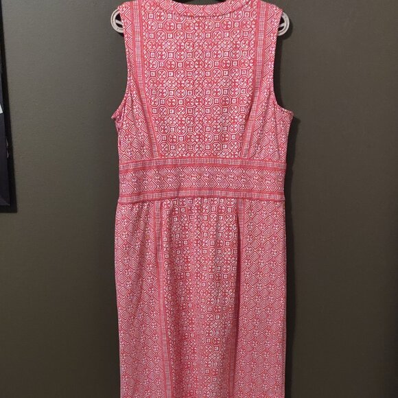 J. McLaughlin Red Lola Catalina Cloth Midi Dress SIZE XL - Picture 5 of 8